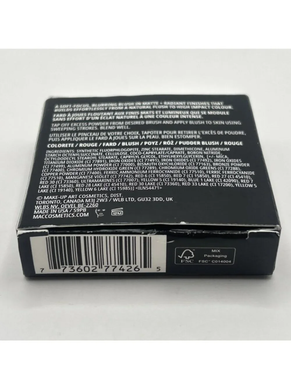 Mac Skinfinish Colourstruck Blush (Gingerly) Boxed New .15 Oz Makeup Wedding